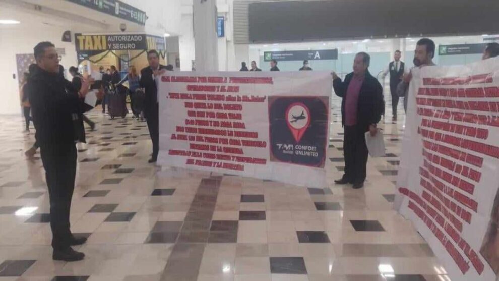 taxistas AICM amenazas