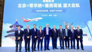 Hainan Airlines anuncio ruta Beijing CDMX