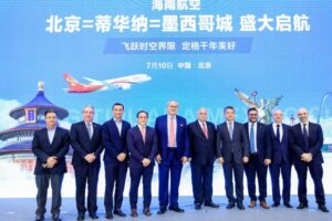 Hainan Airlines anuncio ruta Beijing CDMX