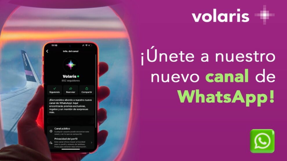 Volaris Canal de WhatsApp