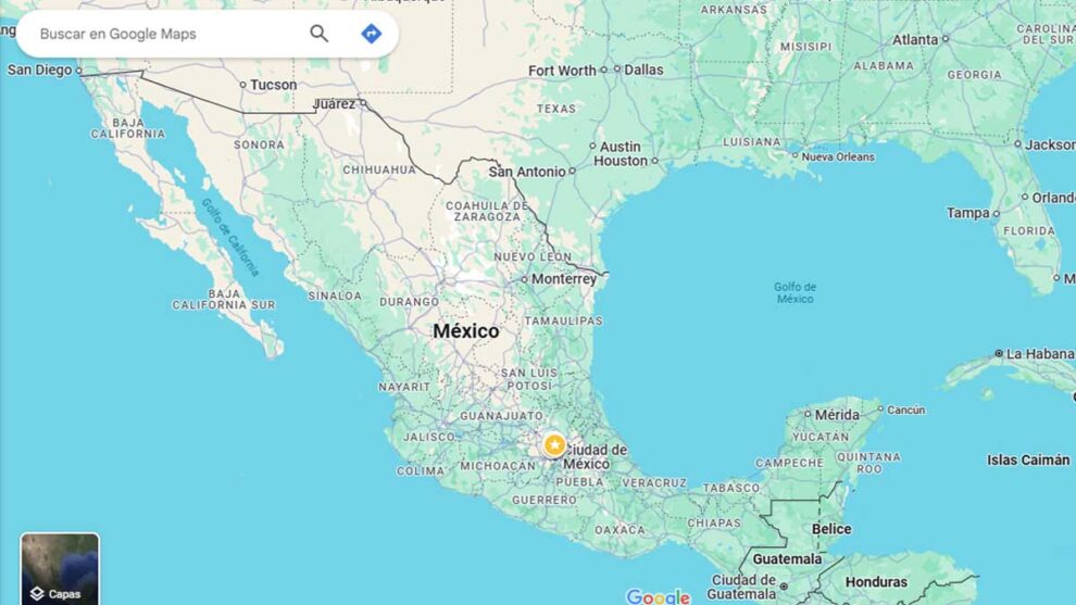 Golfo de México Googlemaps