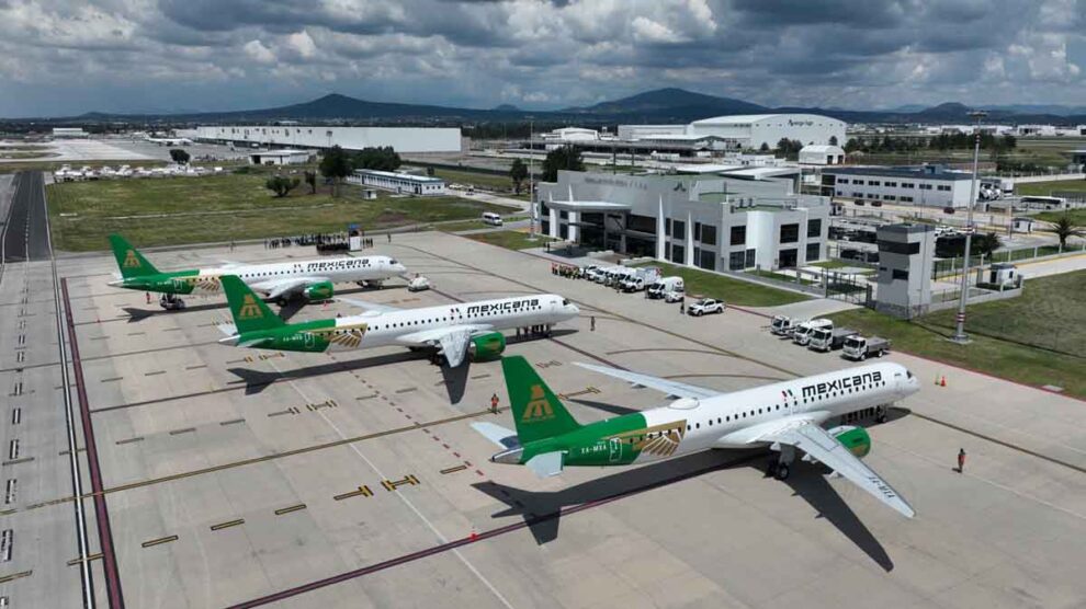 Mexicana de Aviación Embraer E195 E-2 estreno
