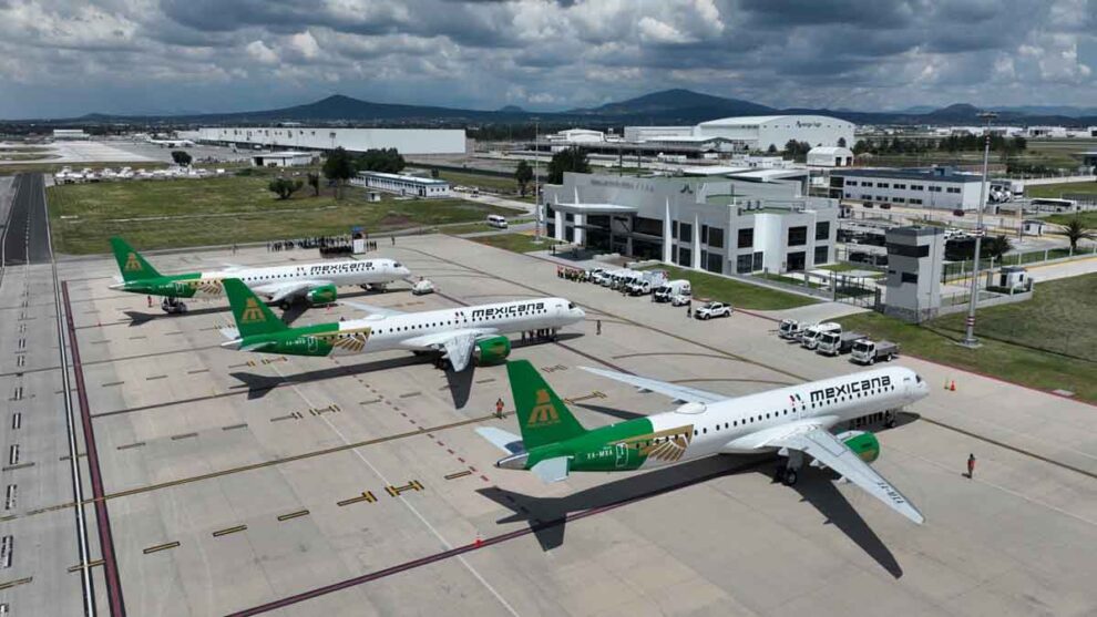 Mexicana de Aviación Embraer E195 E-2 estreno