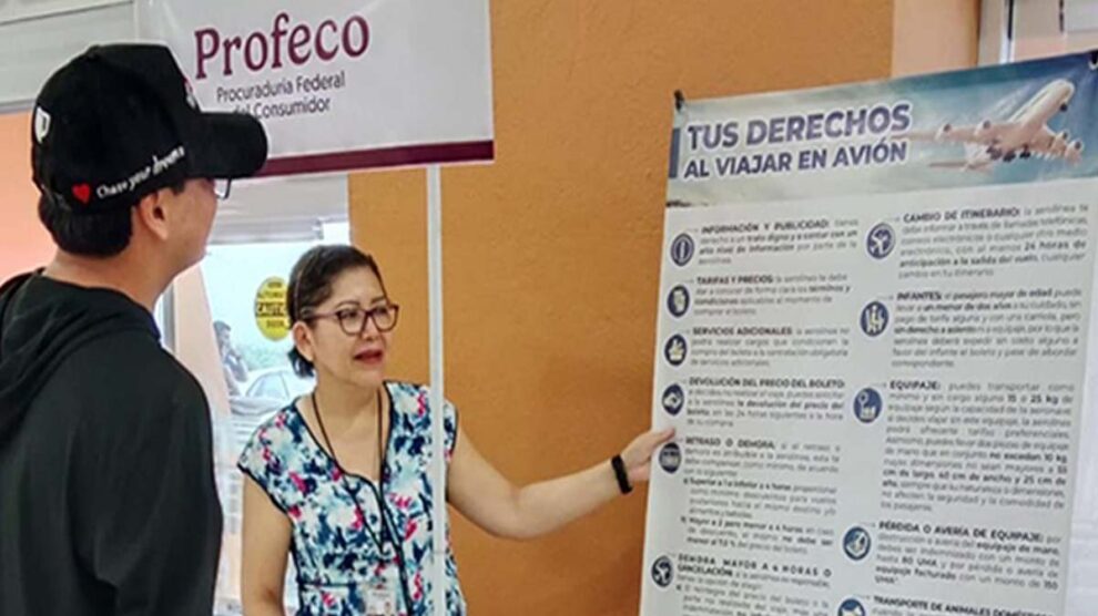 Profeco operativo verano en aeropuerto