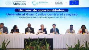 Sargazo plan Semarnat Unión Europea