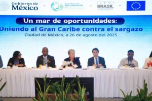 Sargazo plan Semarnat Unión Europea