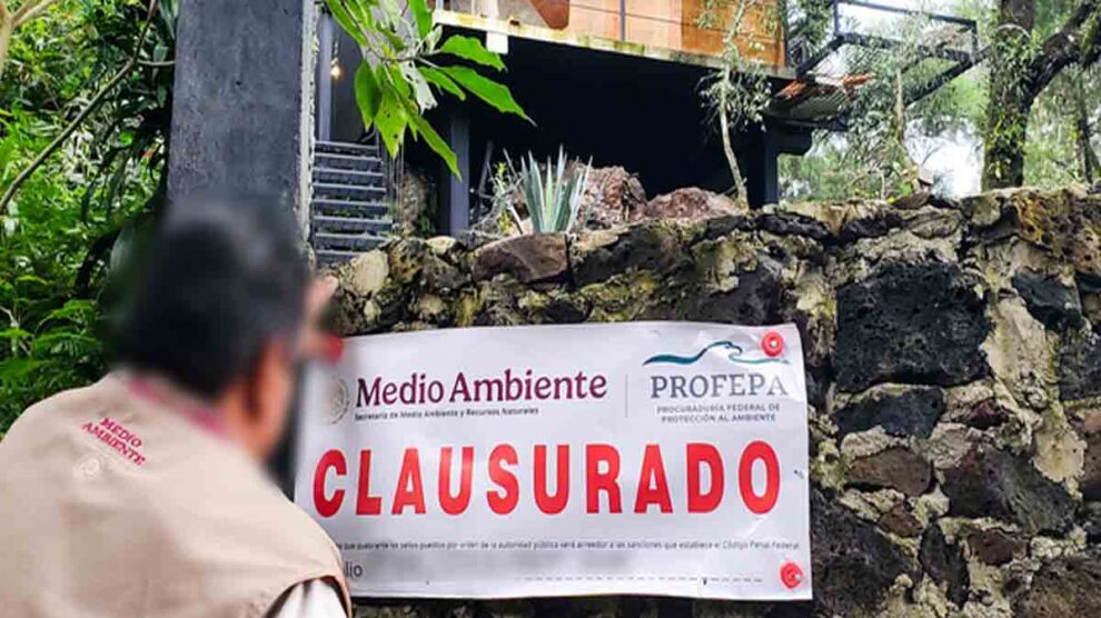 Profepa clausura cabañas Tepoztlán