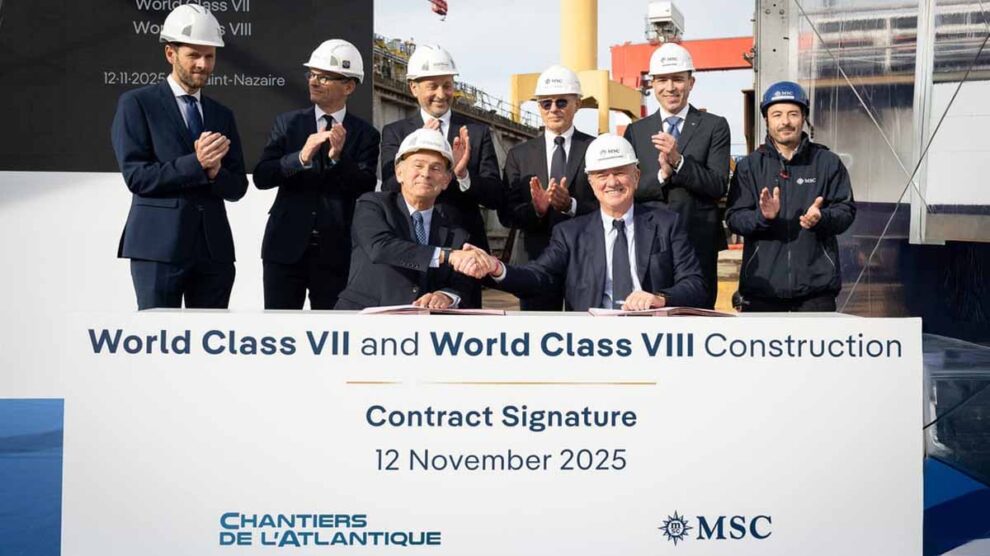 MSC Cruceros pedido de 2 barcos