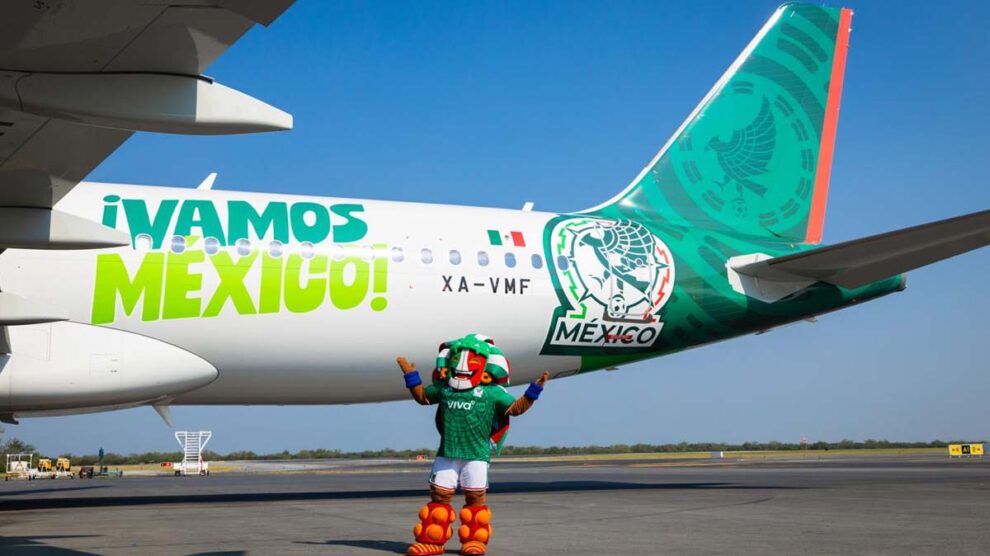 VIVA y Femexfut avión Selección Mexicana