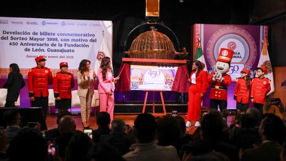 León develación de billete de lotería