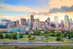 Denver Skyline_Sunset