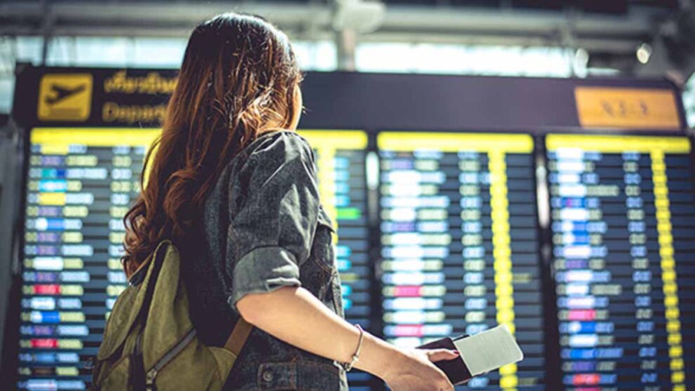 wttc pasajera en aeropuerto