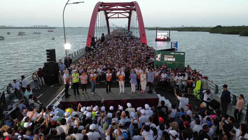 Puente Nichupté inauguración